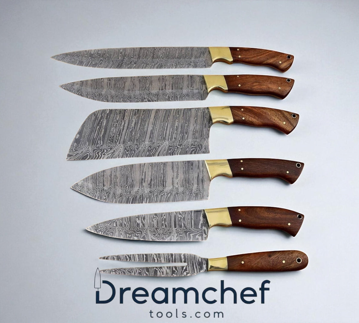 Zwilling Knife Sets – 13” Handmade Damascus Steel Chef Knife with Rosewood Handle & Leather Sheath - SNOODBANGER customs